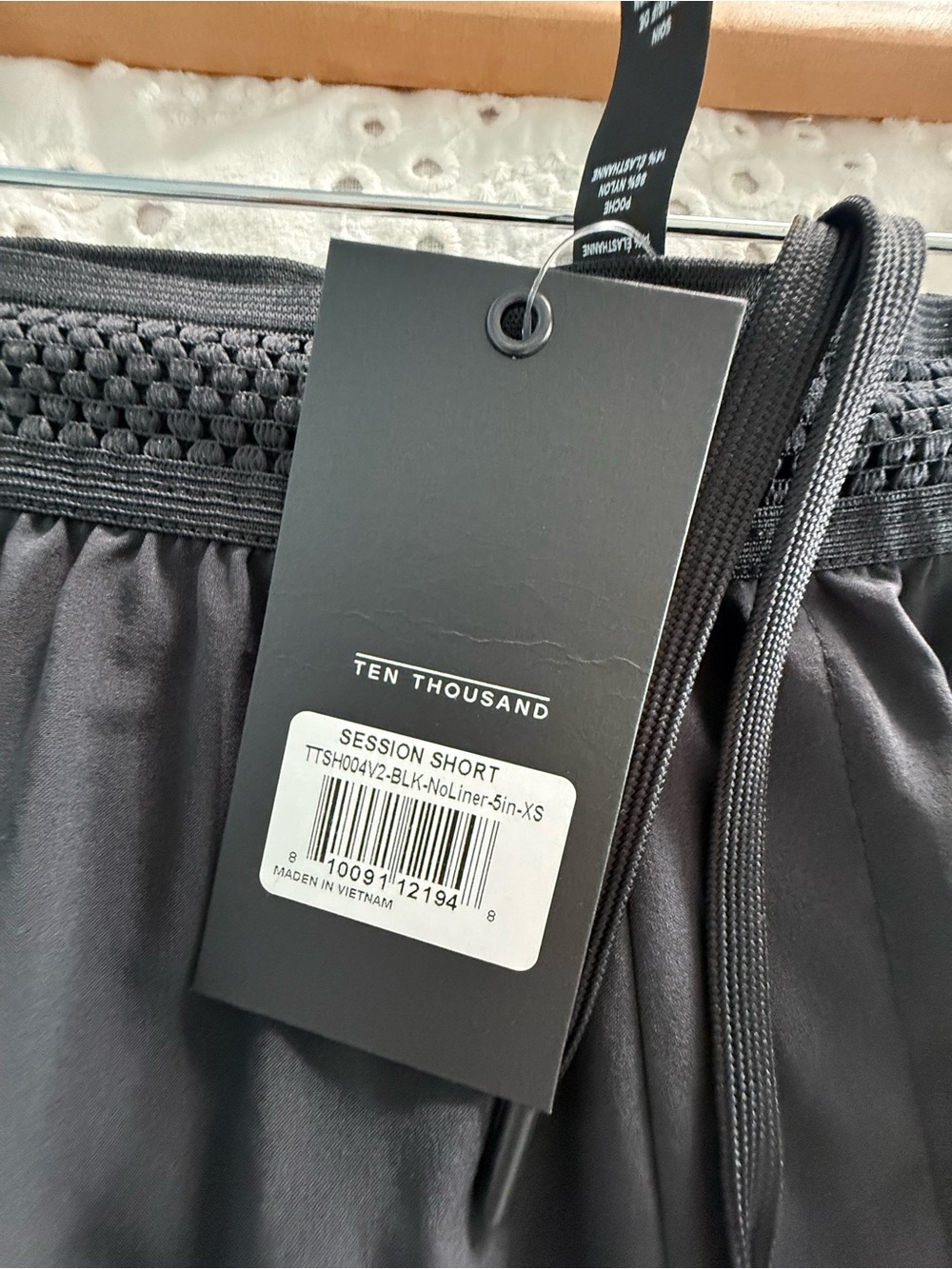 Ten Thousand Session Shorts 5” Unlined Black NWT Extra Small XS - Picture 3 of 4
